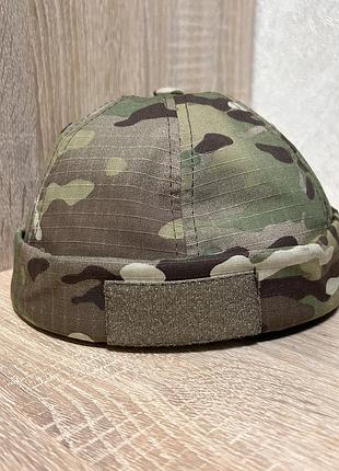 Трендова кепка докер з липучкою велкро/velcro, докерка чоловіча мультикам, docker cap, кепка біні, бейсболка без козирка, 57-58