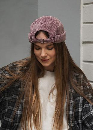 Тренд! кепі кепка докер вельвет манчестер, вино, докерка, docker cap, кепка біні, бейсболка без козирка, феска