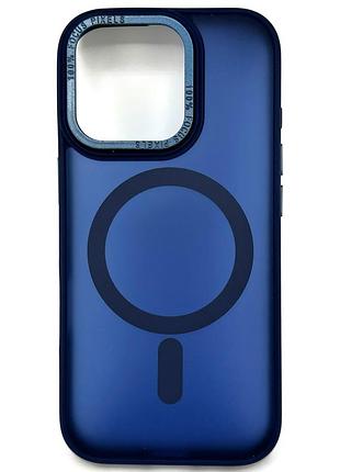 Чехол для iphone 14 pro с magsafe colourfull синий