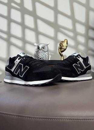 🌺жіночі кросівки new balance 574 black grey