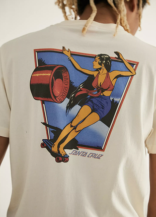 Уникальная футболка санта круз santa cruz skateboard girl road rider, факт m, оригинал