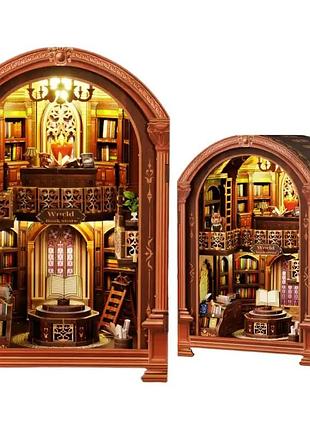 Бук нук книжковий магазин інтер'єрний конструктор world bookstore diy book nook kit xsl-01