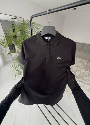 Мужская футболка поло lacoste black