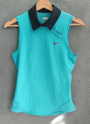 Женская футболка nike, бирюзово-синяя, размер s