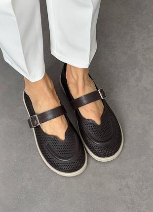 Анатомические балетки barefoot 
цвет: коричневый | шоколад, натуральная кожа с перфорацией