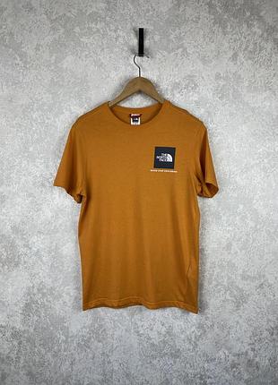 Чоловіча футболка the north face original, помаранчевий колір, розмір s