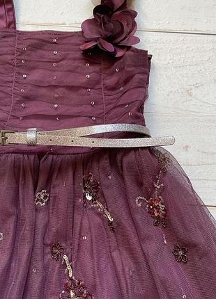 Шикарное нарядное платье. next.7-8л.122/128.состояние идеал.