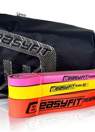 Набор двухслойных резинок для подтягиваний easyfit premium 7-45 кг (3 шт)