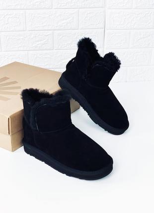 Угги замш овчина уги ugg замшевые натуральные mini ботинки сапожки зимние4 фото