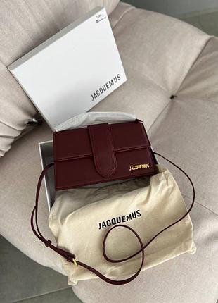 Jacquemus burgundy le grand bambino
