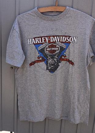 Мужская винтажная футболка harley davidson.