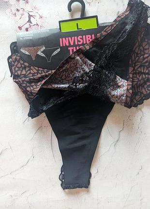 Стрінги з невидимки з мереживом від fancy underwear 😍