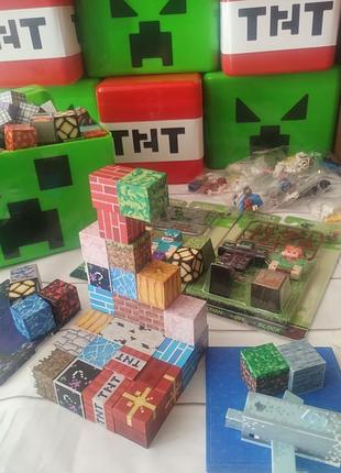 Розпродаж !!! магнітний конструктор minecraft на подарунок у боксі !!!  + герої/дошки/lego. оптові ціни  , є знижки на великі замовлення