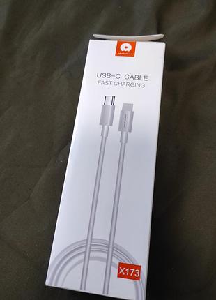 Кабель wuwx181 usb type-c - lightning 20w