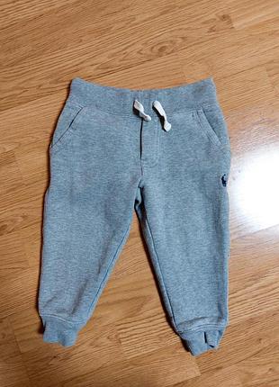 Детские оригинальные штаны джогеры polo ralph lauren р 2т( 80-88-92см)