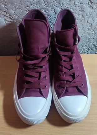 Высокие кеды converse chuck taylor all star ii цвета бордо