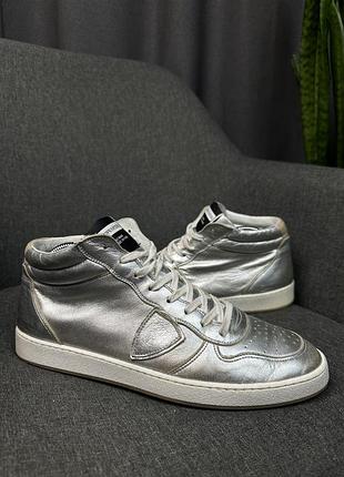 Фірмові шкіряні кросівки philippe model paris