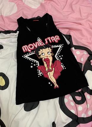 Майка betty boop y2k вінтаж