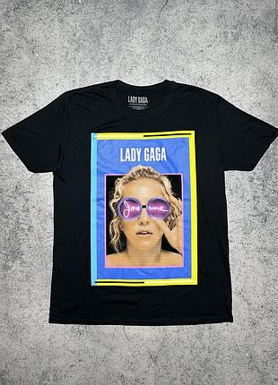 Футболка чорна lady gaga joanne world tour t-shirt леді гага