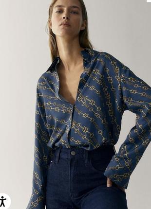 Люксовая рубашка-блуза из новой коллекции от massimo dutti 👑5 фото