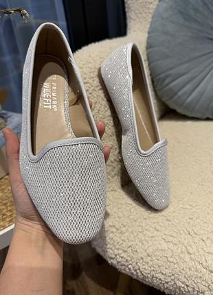 Нові сяючі балетки primark, 36р