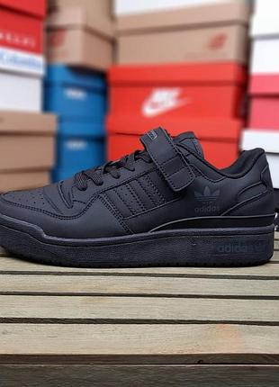Adidas forum low черные 5