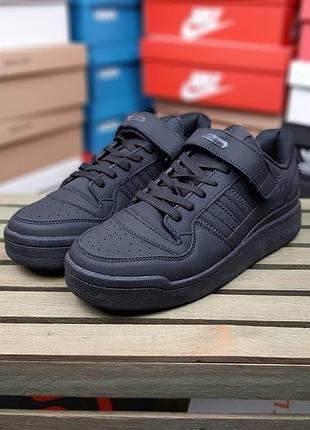 Adidas forum low черные 7