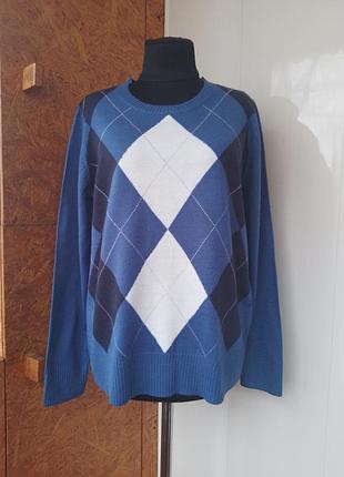 Брендовий акриловий светр свитер джемпер полувер