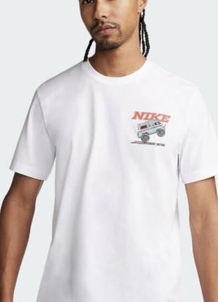 Чоловіча спортивна футболка nike , біла, бавовна