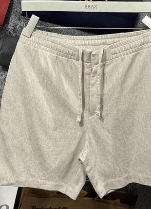 Шорти чоловічі лляні h & m linen бежевий s