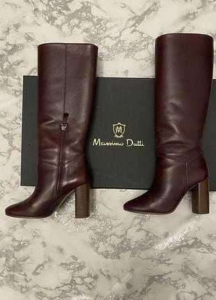 Massimo dutti шкіряні чоботи