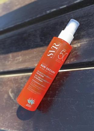 Svr sun secure dry oil spf50  суха олія, яка забезпечує високий захист від сонця