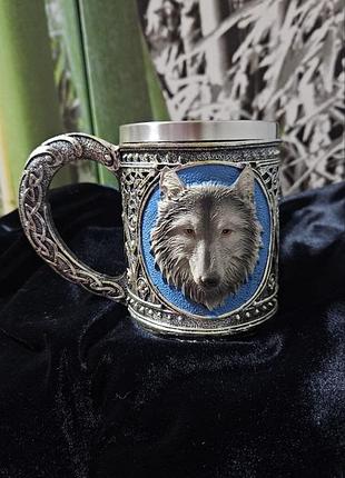 Горнятко ☕️. чашка 🍵. вовк 🐺. 3d чашка 🛡️. подарунок 🎁