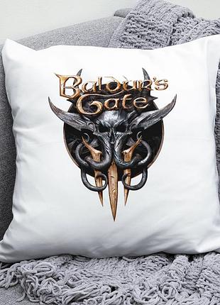 Декоративная подушка плюшева подарок с принтом baldur's gate 3