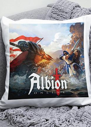 Декоративная подушка плюшева подарок с принтом albion online