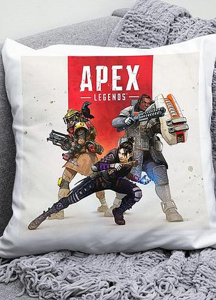 Декоративная подушка плюшева подарок с принтом apex legends