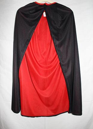 Карнавальный черный плащ,накидка,мантия вампира,вальтури р.one size