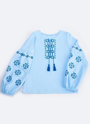 Белая вышиванка для девочек 6