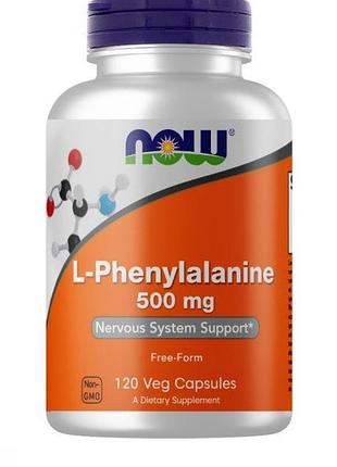 Now l-phenylalanine / l-фенилаланин 500мг в капсулах №120