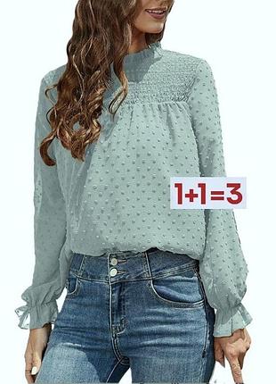 1+1=3 🎁 милейшая мятная блуза от shein