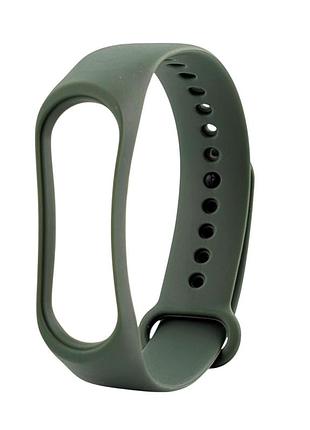 Ремешок на xiaomi mi band 3 оливковый