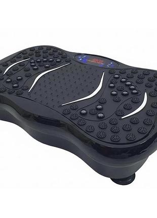 Тренувальна фітнес віброплатформа з bluetooth пультом та еспандерами gn-84