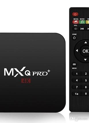 Tv-приставка, смарт приставка mxq pro + 4 gb/32 gb s905x (android 11 smart tv box)