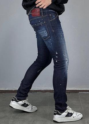 Dsquared2 jeans джинси штаны джинсы штани брюки скини скіні деним одяг одежда классические прямые зауженые дскваред італія потерті