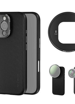 Чехол neewer pa084 black для iphone 16 pro max с адаптерами для объективов 17 и фильтров 67мм