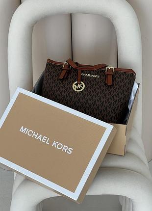Сумка женская michael kors jet set travel extra-small top-zip tote