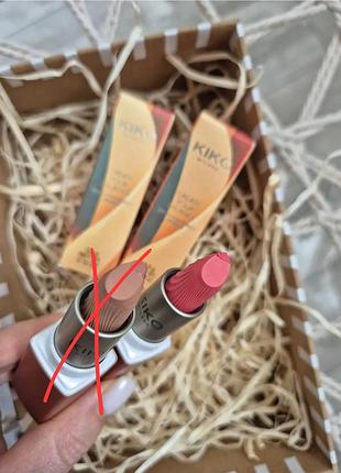 Уценка, повреждение кончика! кремовая помада kiko milano create your balance с матовым покрытием