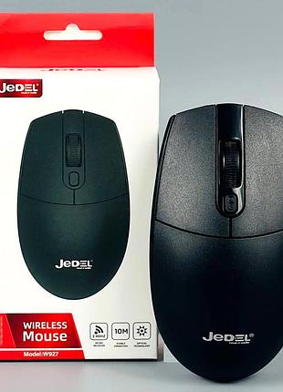 Беспроводная оптическая мышь usb 10 м для компьютера jedel w927 черная