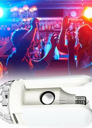 Дисколампа wo-11 40 вт rgb з bluetooth колонкою та пультом для вечірки та романтичних умов