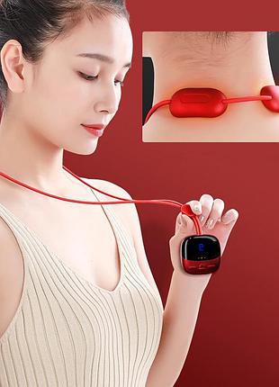 Импульсный массажер для шеи neck massager ly-480, от usb / расслабляющий электромассажер для плеч